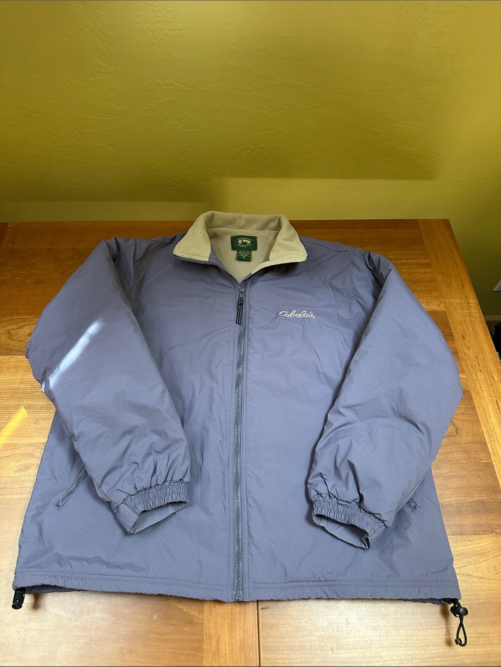 Cabela's Light Purple Men's Lightweight Jacket with Cream Fleece Liner